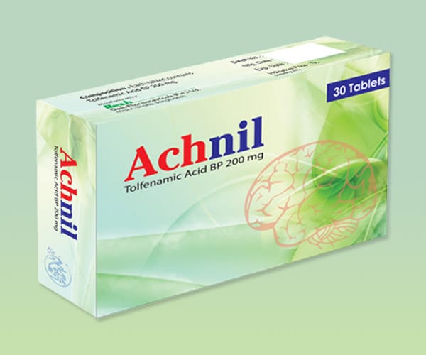Tablet Achnil 200mg (30pcs) (Tolfenamic Desh Phrm)